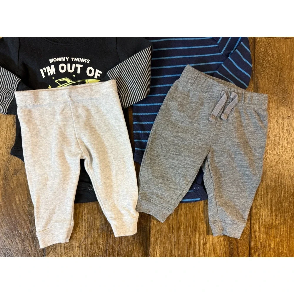 Baby Boy 3 Months Outfits Pants Long Sleeved Bodysuits‎ Shirts Lot Rocket Mommy